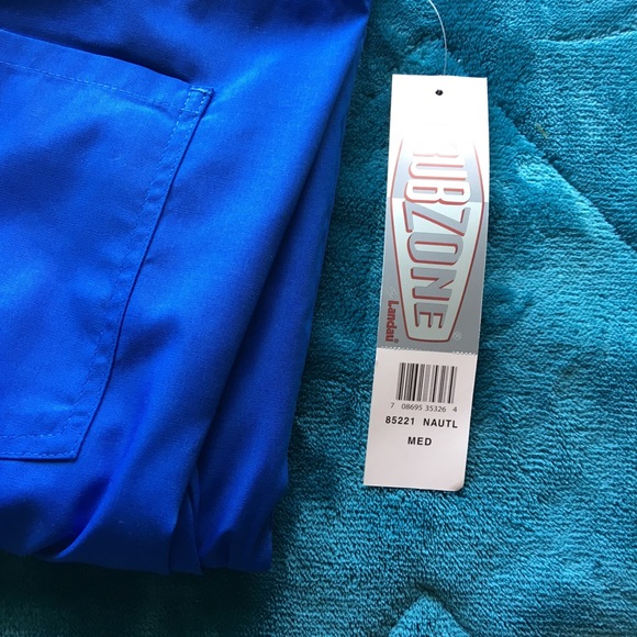 Scrubzone blue medium scrubs bottoms BRAND NEW - Picture 2 of 4